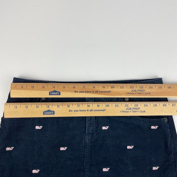 Vineyard Vines Womens Size 4 Blue Corduroy Embroidered Whales - Picture 5 of 5
